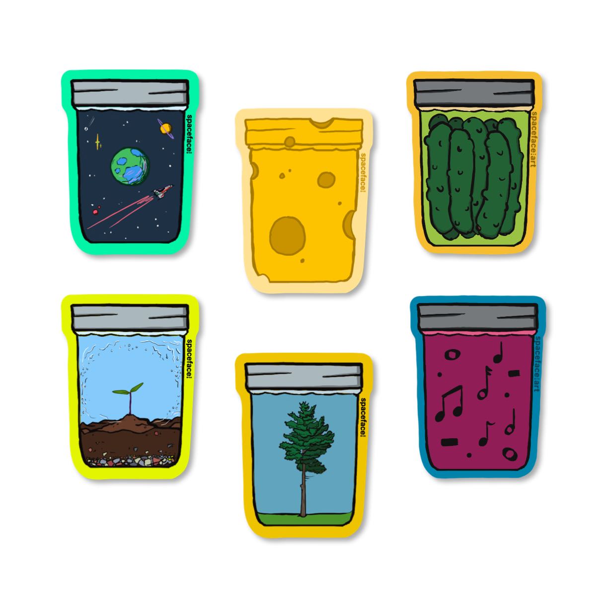 Jars 2pk (S1) // Sticker Drip