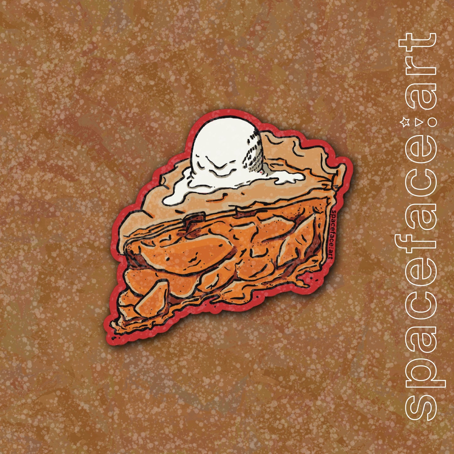 Apple Pie // Glitter Sticker