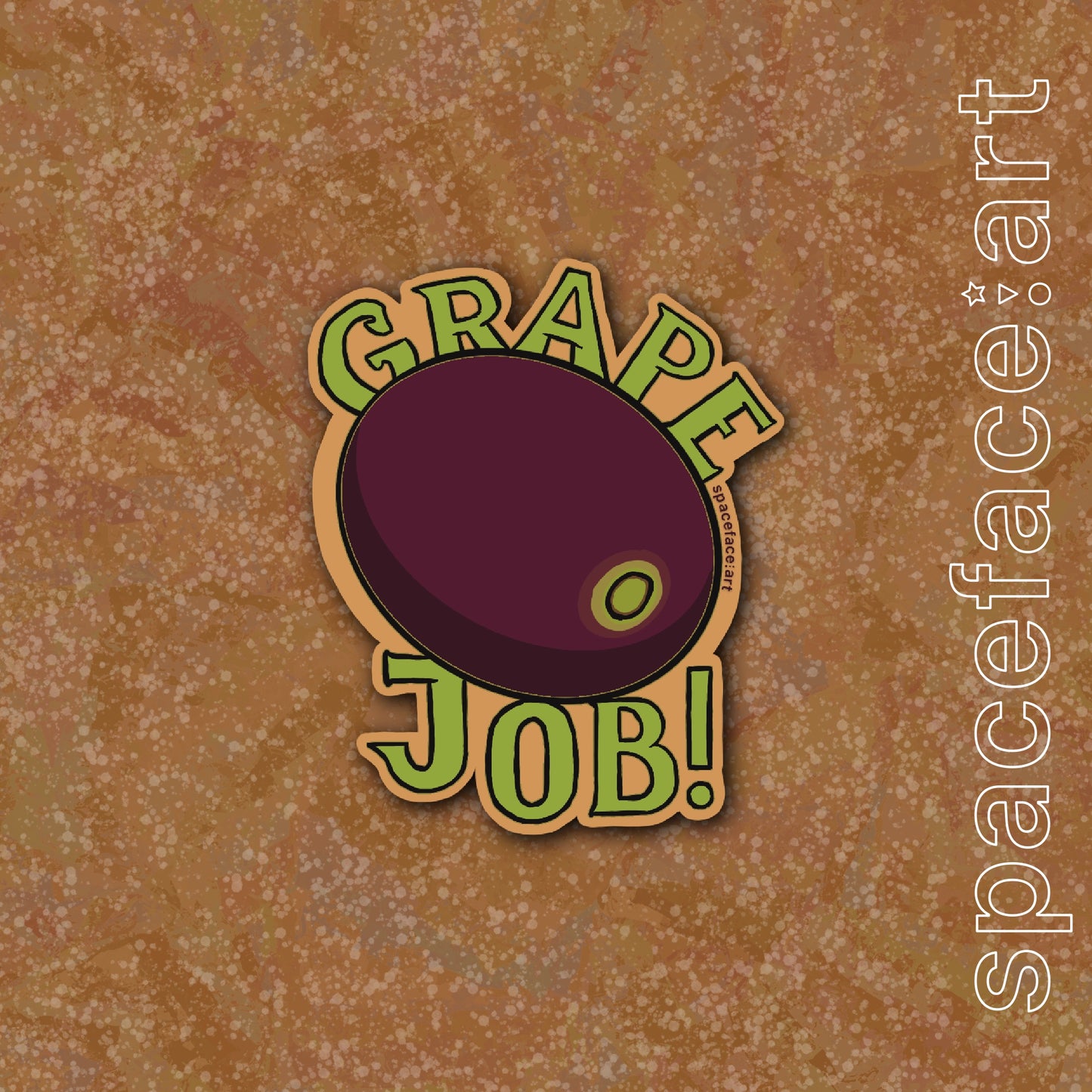 Grape Job! // Sticker