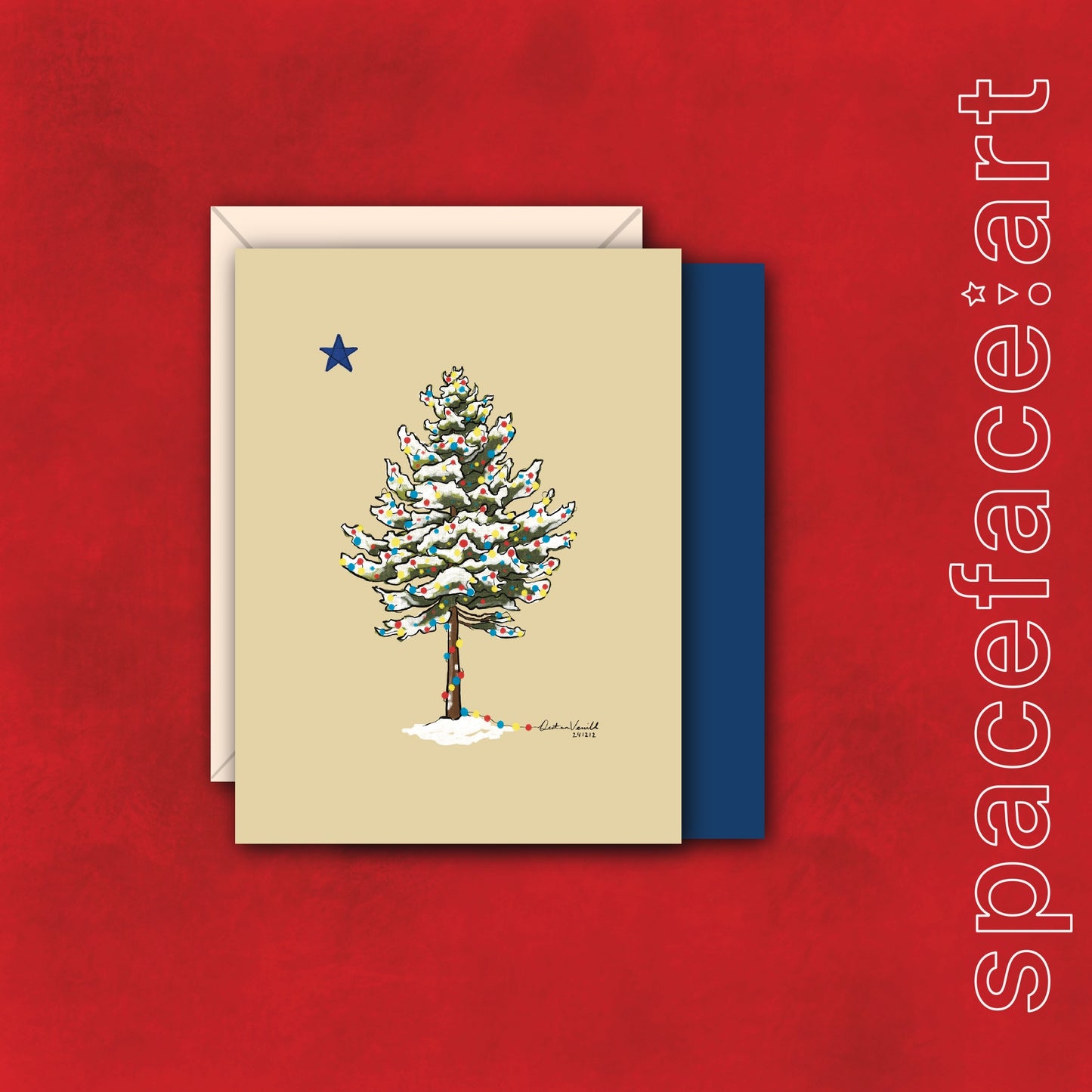 A Maine Christmas // Greeting Card