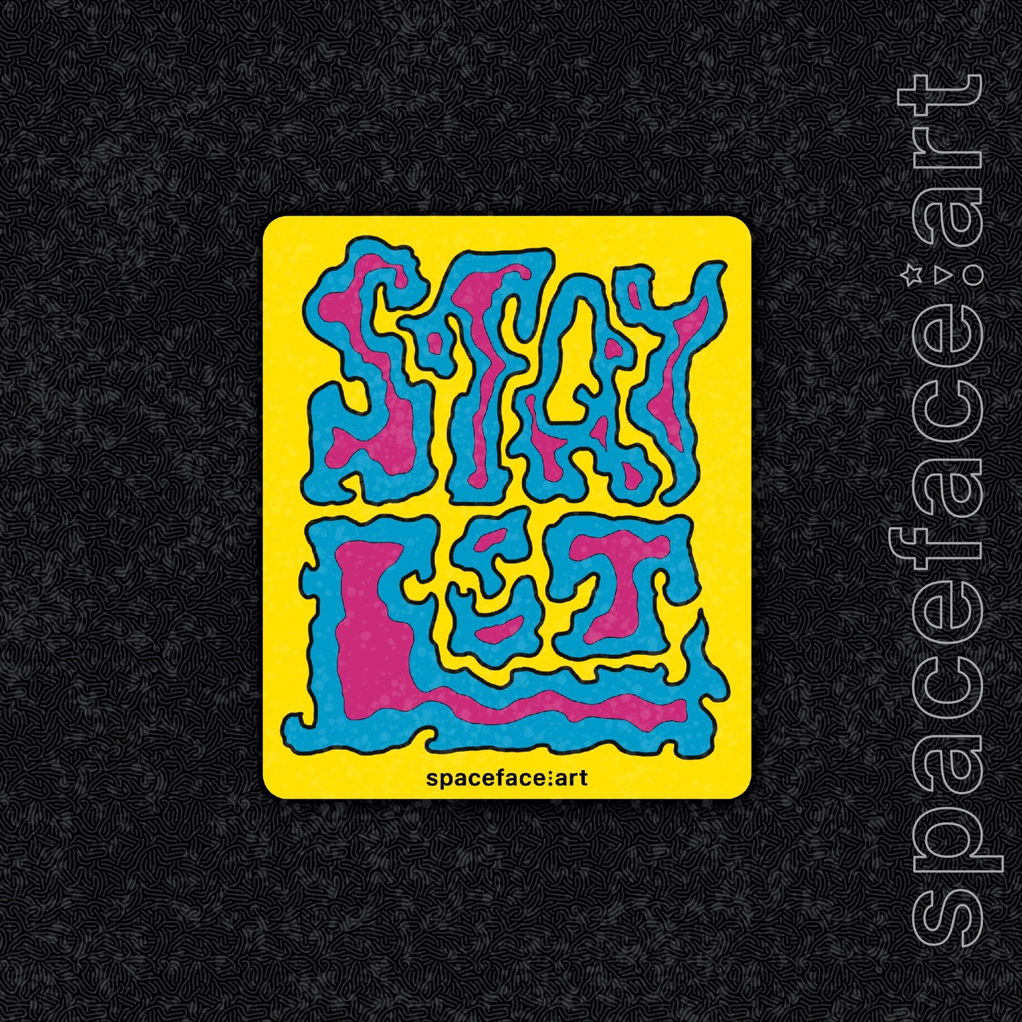 Stay Lit (CMYK) // Glitter sticker