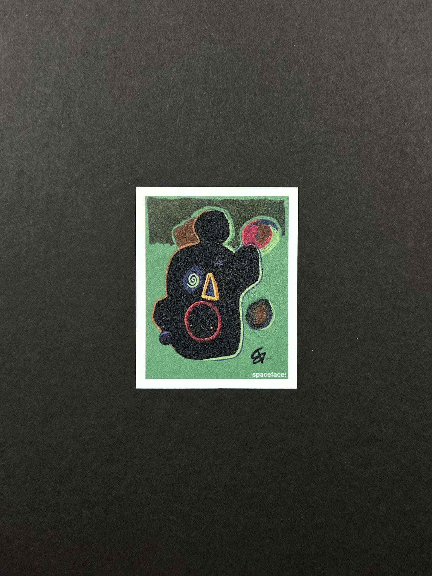 Portrait Green // Sticker