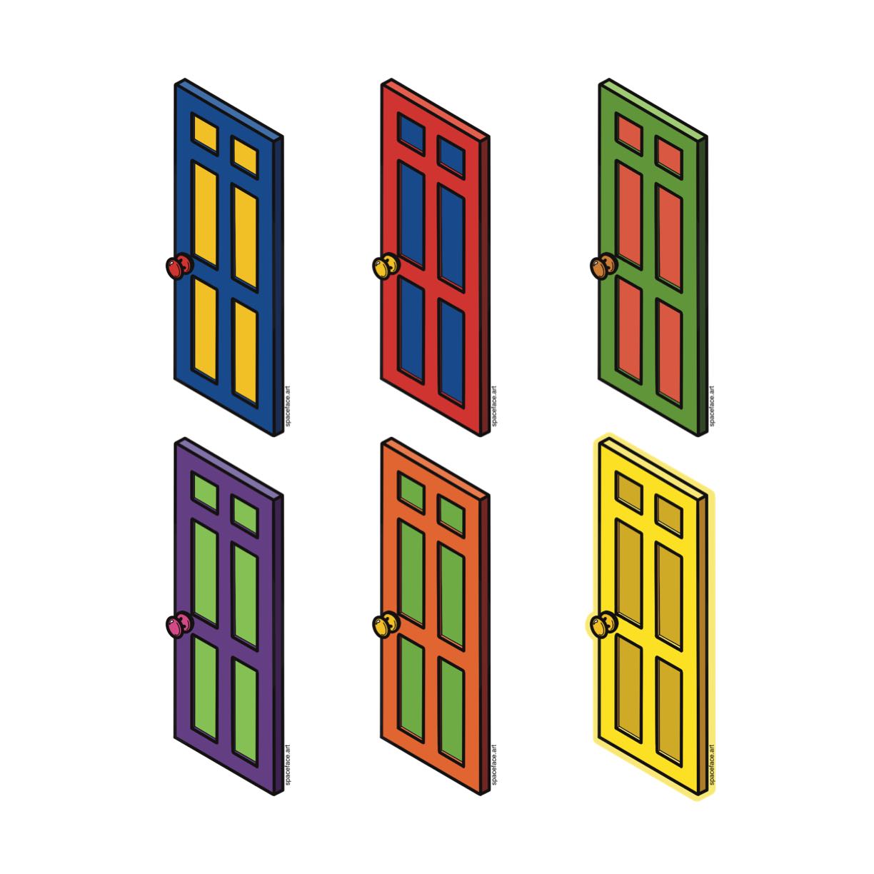 Doors 2pk (S1) // Sticker Drip