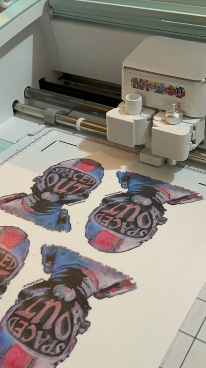 SPACED OUT // Matte Sticker