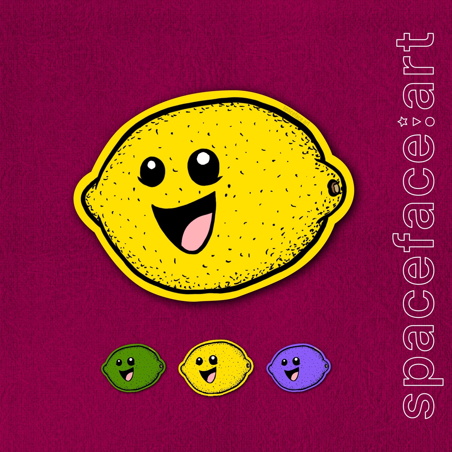 Lemon Headz 2pk // Sticker Drip