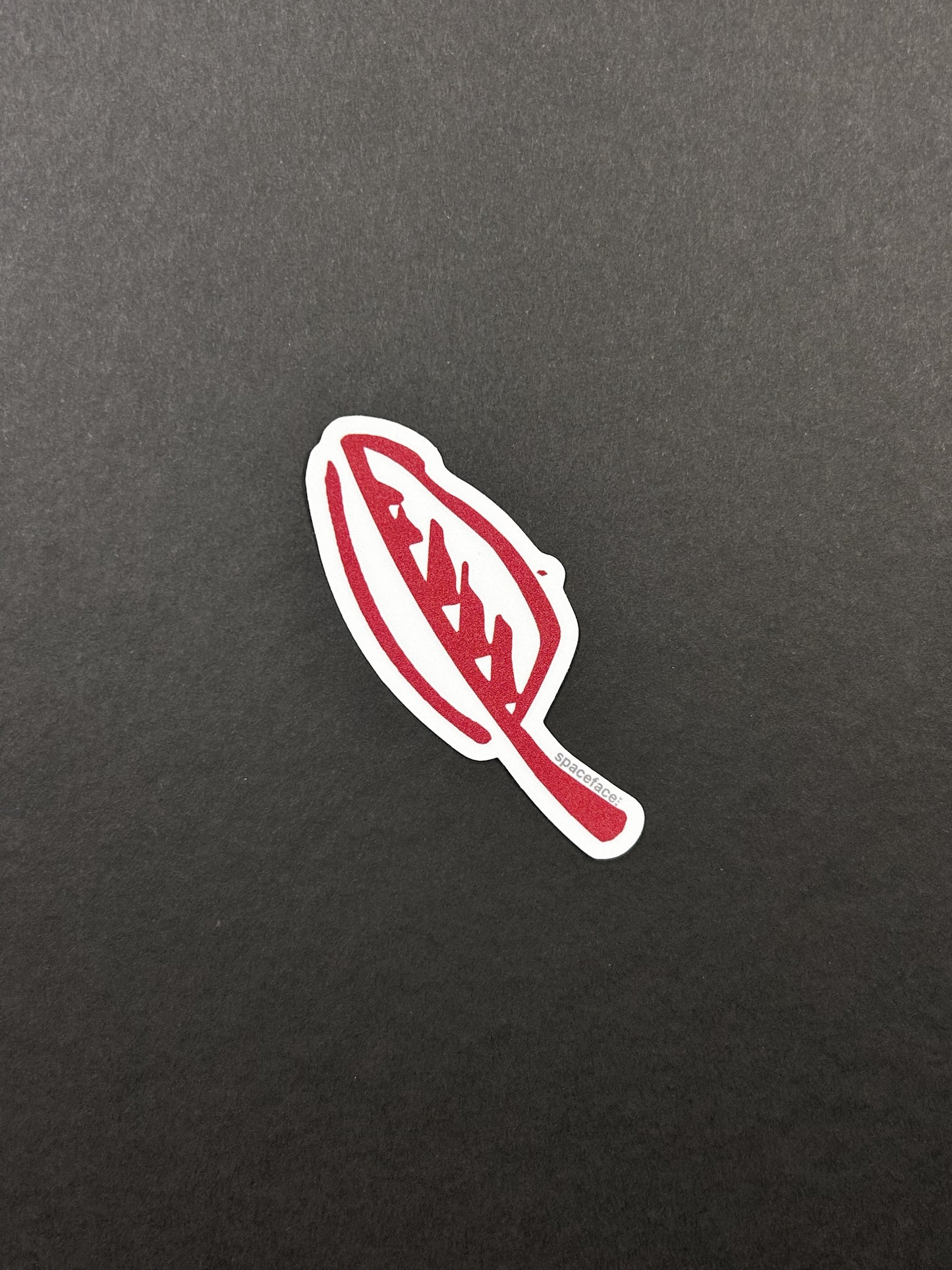 Red Leaf // Sticker