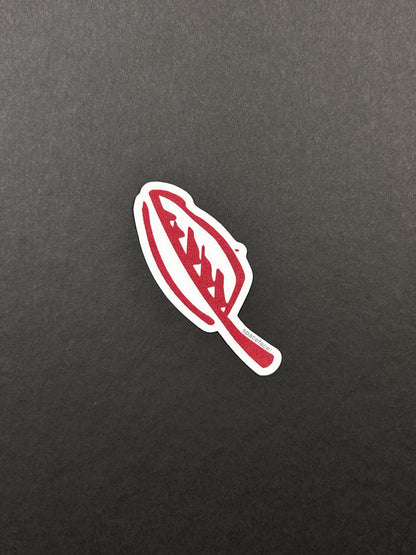 Red Leaf // Sticker