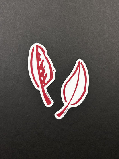 Red Leaf // Sticker