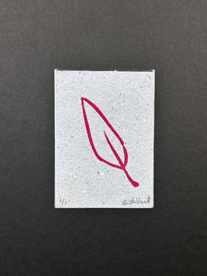 Red Leaf // Serigraph