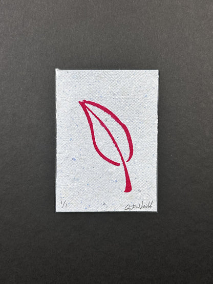 Red Leaf // Serigraph